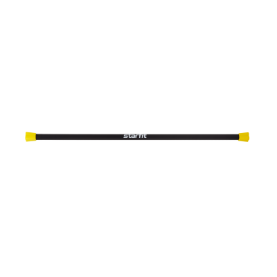 Бодибар BB-301 2 кг, неопреновый, черный/желтый
